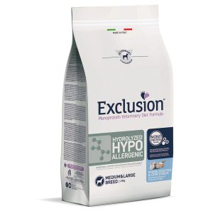 12kg Hydrolyzed Hypoallergenic Medium/Large kala ja maissitärkkelys Exclusion Diet  koiranruoka