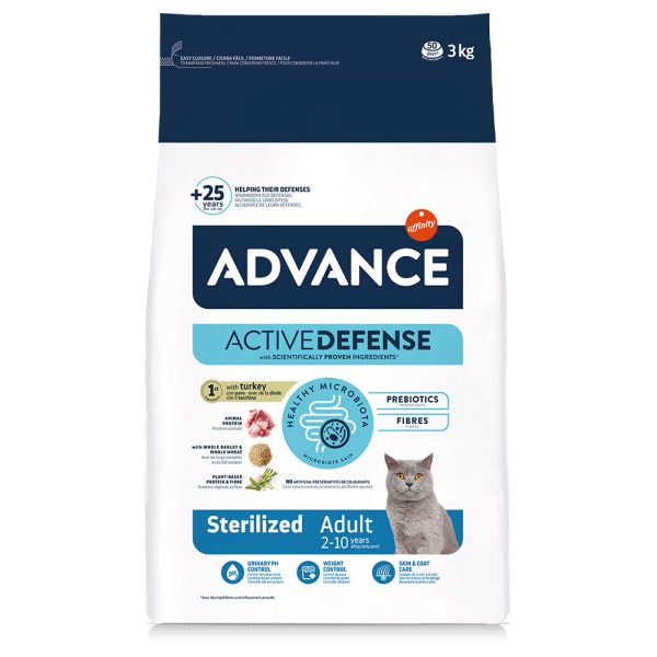 2x3kg Sterilized kalkkuna Advance kissanruoka