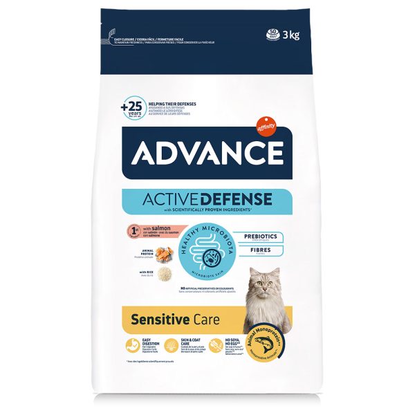 3kg Sensitive Lohi & Riisi Affinity Advance kissan kuivaruokaa