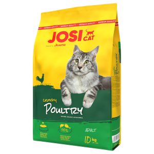 10kg Josera JosiCat Crunchy Chicken kissan kuivamuonaa, Josera JosiCat Crunchy Chicken