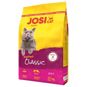 10kg JosiCat Sterilised Classic lohi Josera kissan kuivaruoka