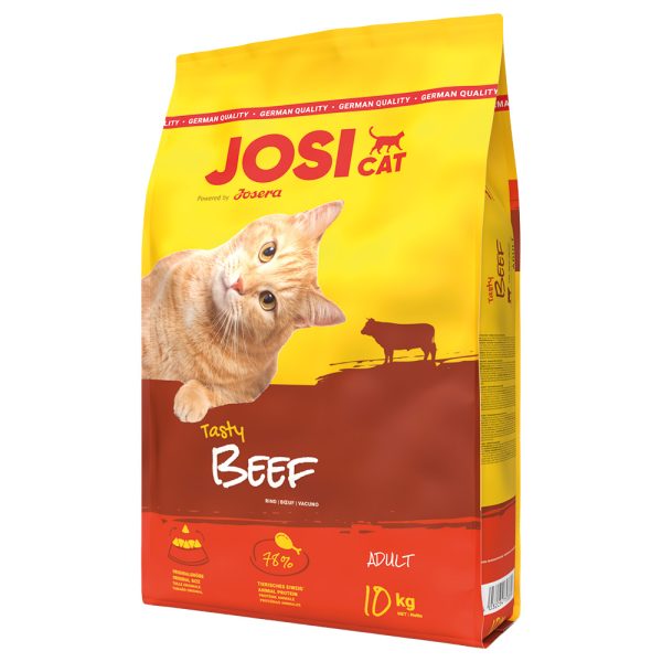 10kg JosiCat herkullinen nauta Josera kissan kuivaruoka