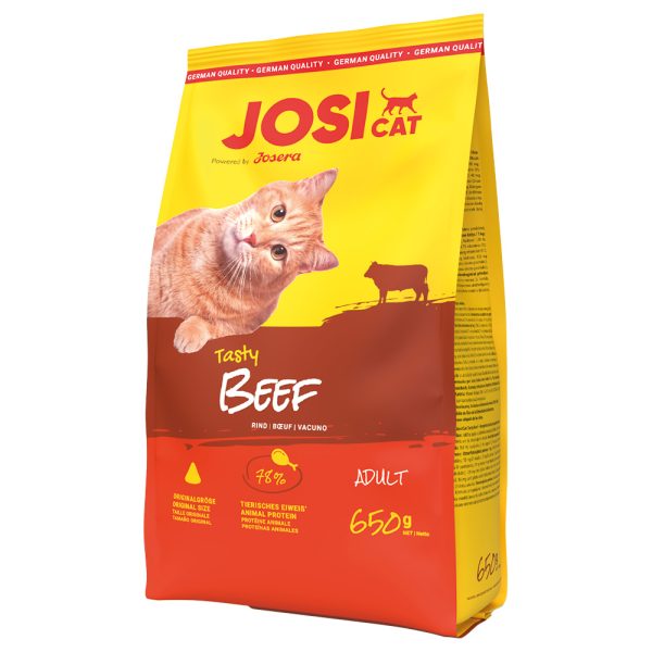 650g JosiCat herkullinen nauta Josera kissan kuivaruoka