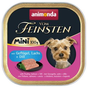 32x100g vom Feinsten Adult Mini siipikarja, lohi & tilli Animonda