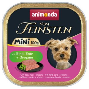 32x100g vom Feinsten Adult Mini nauta, ankka & oregano Animonda
