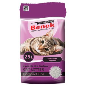 25 l (n. 21 kg) Super Benek Compact Lawenda -kissanhiekka