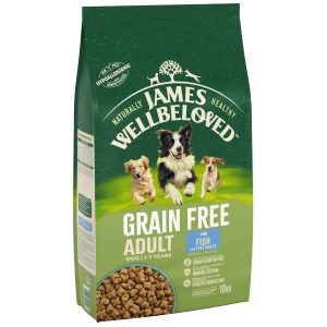 10kg James Wellbeloved Adult Grain-Free Fish & Vegetable koiranruoka