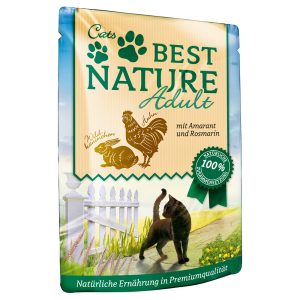 16x 85g Best Nature Cat Adult kani kanaa & amarantti märkäruokaa kissoille