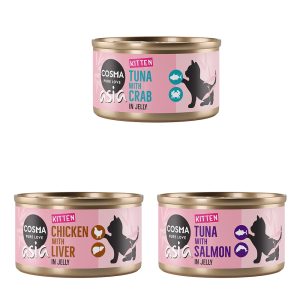 6x85g Asia Kitten lajitelma Cosma kissan märkäruoka