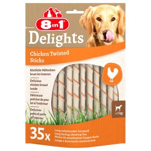 70kpl Twisted Sticks  pienille koirille 8in1 Delights koiranherkut