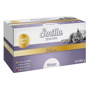 12x85g Deluxe Mousse lajitelma Smilla kissan märkäruoka
