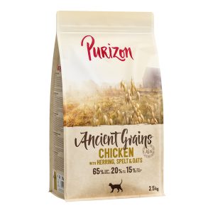2,5kg Adult kana & kala muinaisvilja Purizon kissan kuivaruoka