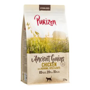 2,5kg Adult Sterilised kana & kala muinaisvilja Purizon kissa
