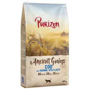 6.5 kg Adult turska muinaisvilja Purizon kissan kuivaruoka