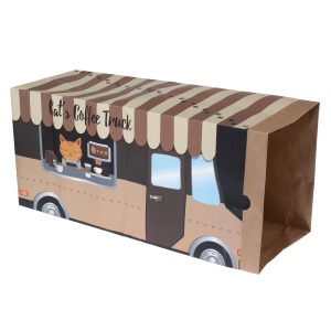 TIAKI Coffee Truck -paperitunneli kissoille 27 x 22 x 60 cm