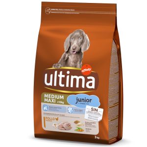 3kg Ultima Medium / Maxi Junior Chicken koiran kuivaruoka