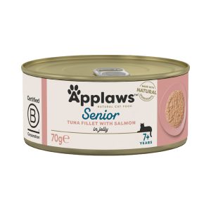 6x70g Applaws Senior tonnikala & lohi kissan märkäruoka
