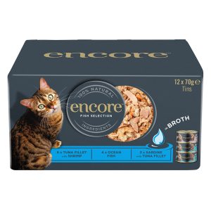 24x70g Kala Selection liemessä Encore kissan märkäruoka