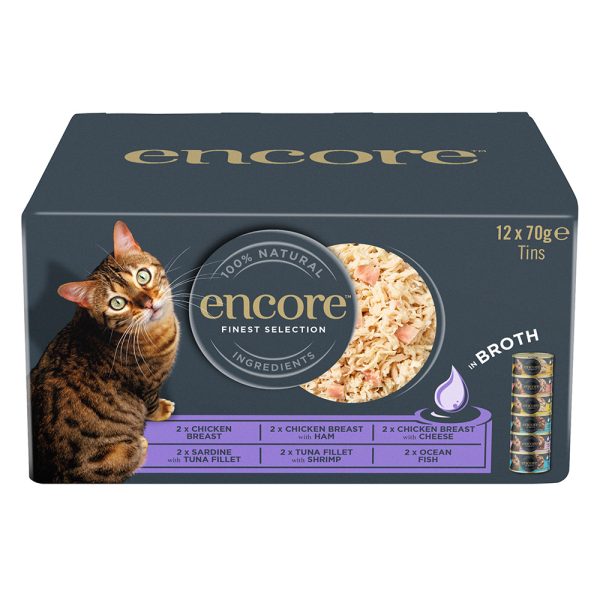 24x70g Finest Selection liemessä Encore kissan märkäruoka