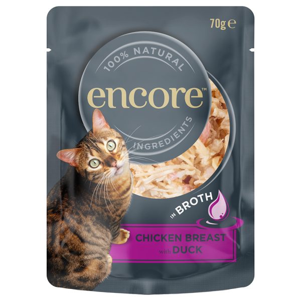 16x70g Encore Cat Pouch kananrintaa ja ankkaa kissan märkäruoka