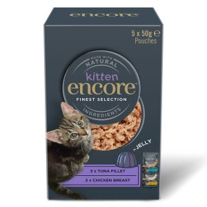 10x50g Kitten Jelly Pouch hienostunut valikoima Encore kissanruoka