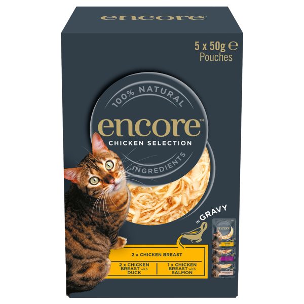 20x50g Cat Gravy Pouch kanavalikoima (3 makua) Encore kissanruoka