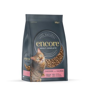 Säästöpakkaus: 2x800g Encore Cat kana ja lohi kissan kuivaruoka