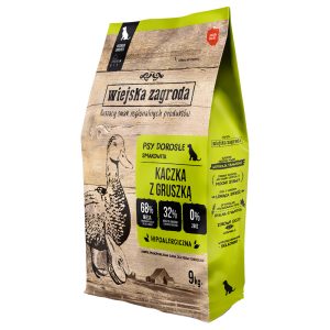 2x9kg ankka & päärynä Wiejska Zagroda koiran kuivaruoka