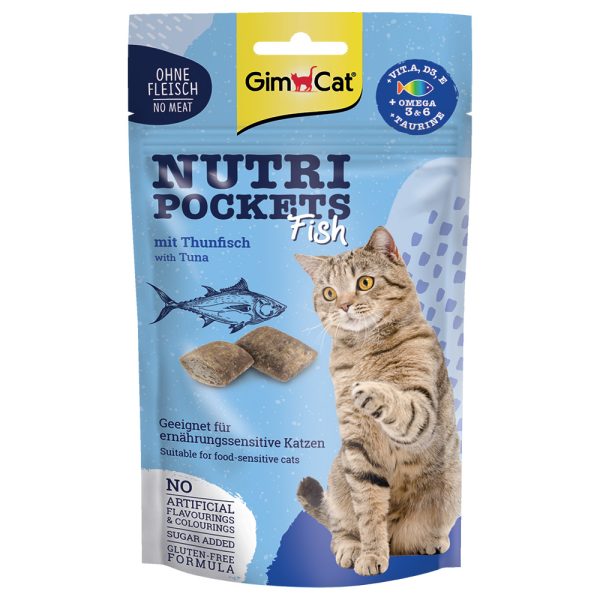 60g Nutri Pockets tonnikala GimCat kissanherkut