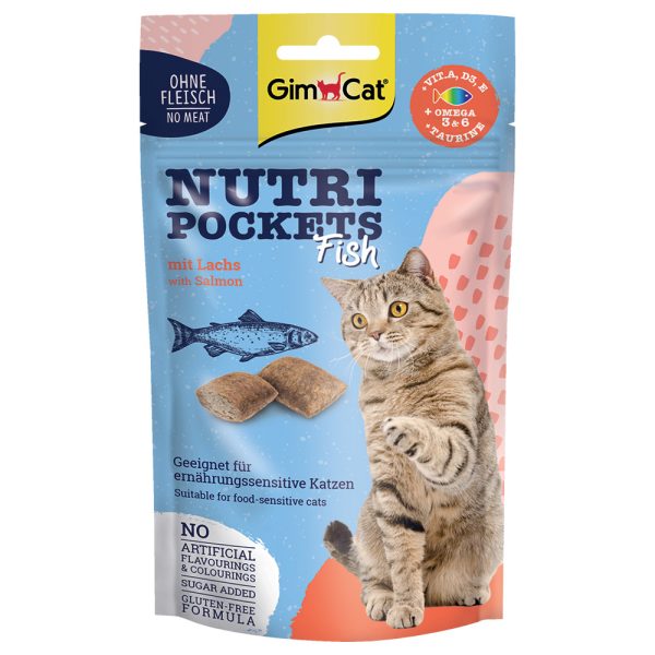 6x60g Nutri Pockets lohi GimCat kissanherkut