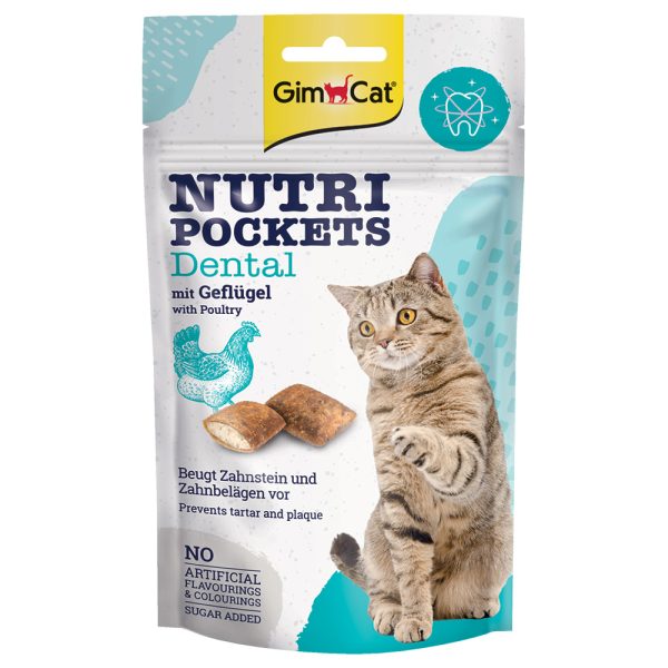 60g Nutri Pockets Dental siipikarja GimCat kissanherkut