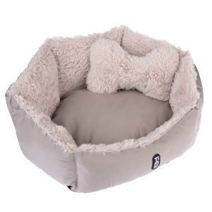 TIAKI Fluffy Bone -pehmopeti 50x40x20cm koira