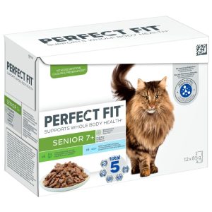 24x85g Perfect Fit Senior lajitelma -tuorepussit kissoille