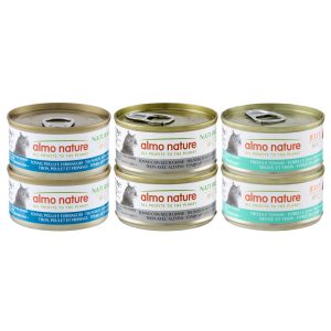 24 x 70 g HFC lajitelma tonnikala Almo Nature kissanruoka