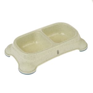 TIAKI-tuplaruokakuppi 2x400ml koira