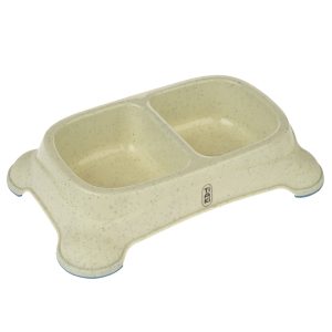 TIAKI-tuplaruokakuppi 2x650ml koira