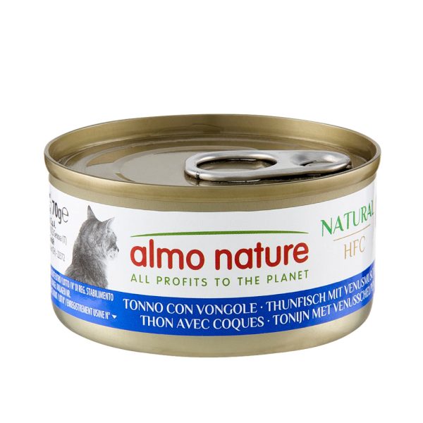 24 x 70 g HFC Natural tonnikala & simpukat Almo Nature kissanruoka