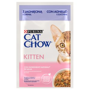 52x85g Kitten lammas & kesäkurpitsa Cat Chow kissan märkäruoka