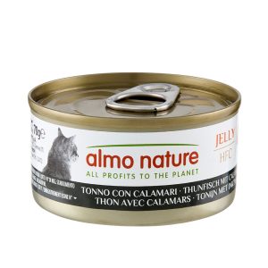 24 x 70 g HFC Natural  tonnikala & kalamari hyytelössä Almo Nature kissanruoka