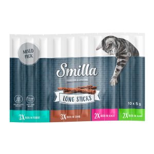 10x5g Long Sticks lajitelma Smilla kissanherkku
