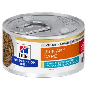 96 x 82 g Hill’s Prescription Diet kissa C/D Urinary Care tonnikala Stew kissan märkäruoka
