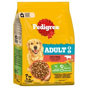 7kg Adult nauta & kasvikset Pedigree koiran kuivaruoka