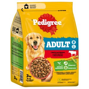 3kg Adult nauta & kasvikset Pedigree koiran kuivaruoka