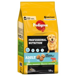 12 kg Pedigree Professional Nutrition Adult nauta & vihannekset koirien kuivaruoka