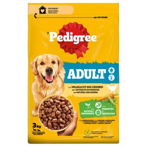 3 kg Adult siipikarja & kasvikset Pedigree koiran kuivaruoka