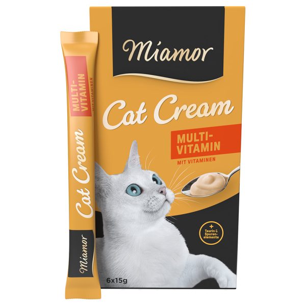 6x15g Cat Snack Multi-Vitamin Cream Miamor kissalle