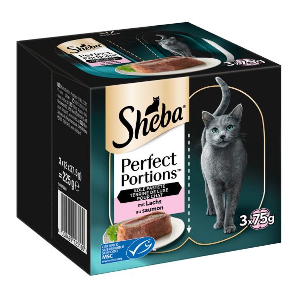Sheba Perfect -annokset 6 x 37,5 g - lohipatee
