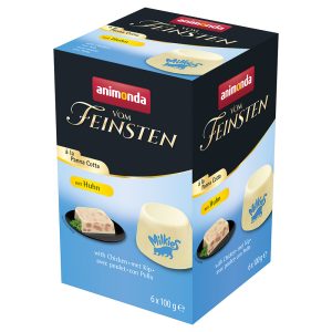 6 x 100 g Adult à la Panna Cotta kana Animonda Vom Feinsten kissan märkäruoka