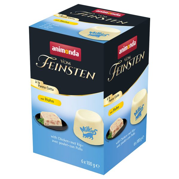 6 x 100 g Adult à la Panna Cotta kana Animonda Vom Feinsten kissan märkäruoka