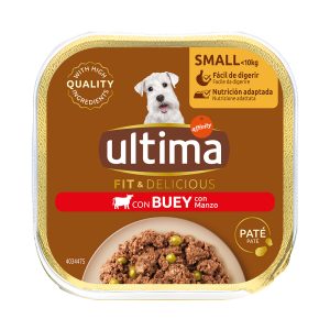 22 x 150 g Ultima Fit & Delicious Paté Mini nauta koiran märkäruoka